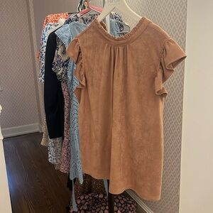Suede-like cool top